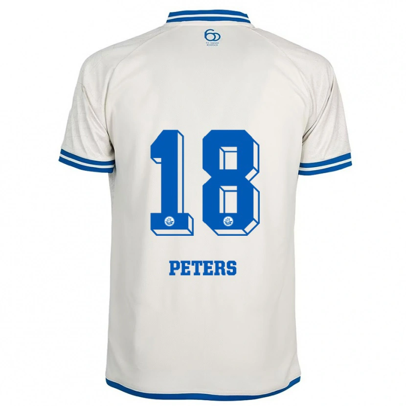 Danxen Herren Bennett Peters #18 Weiß Blau Auswärtstrikot Trikot 2025/26 T-Shirt