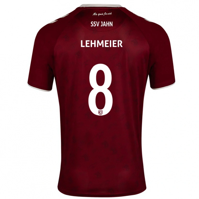 Danxen Herren Joel Lehmeier #8 Burgunder Weiß Auswärtstrikot Trikot 2025/26 T-Shirt