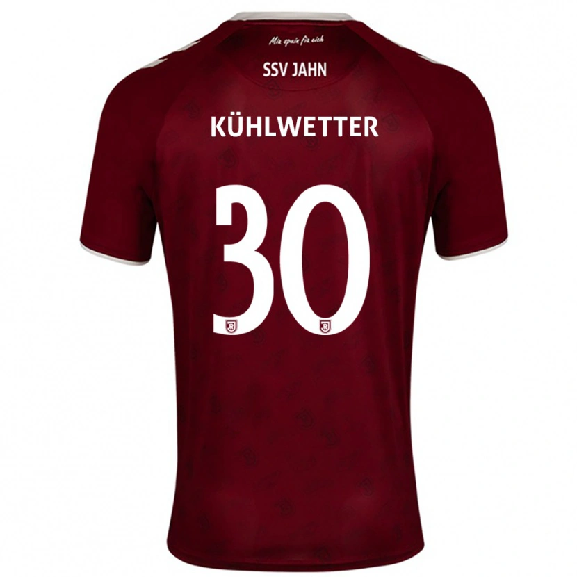 Danxen Herren Christian Kühlwetter #30 Burgunder Weiß Auswärtstrikot Trikot 2025/26 T-Shirt