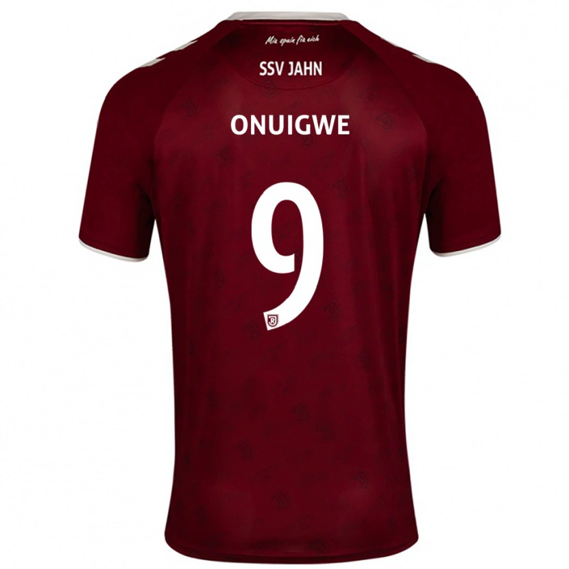 Danxen Herren Kelvin Onuigwe #9 Burgunder Weiß Auswärtstrikot Trikot 2025/26 T-Shirt