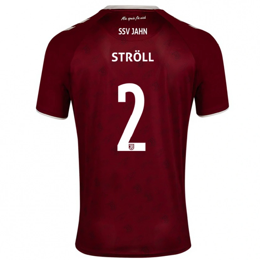 Danxen Herren Maurice Ströll #2 Burgunder Weiß Auswärtstrikot Trikot 2025/26 T-Shirt