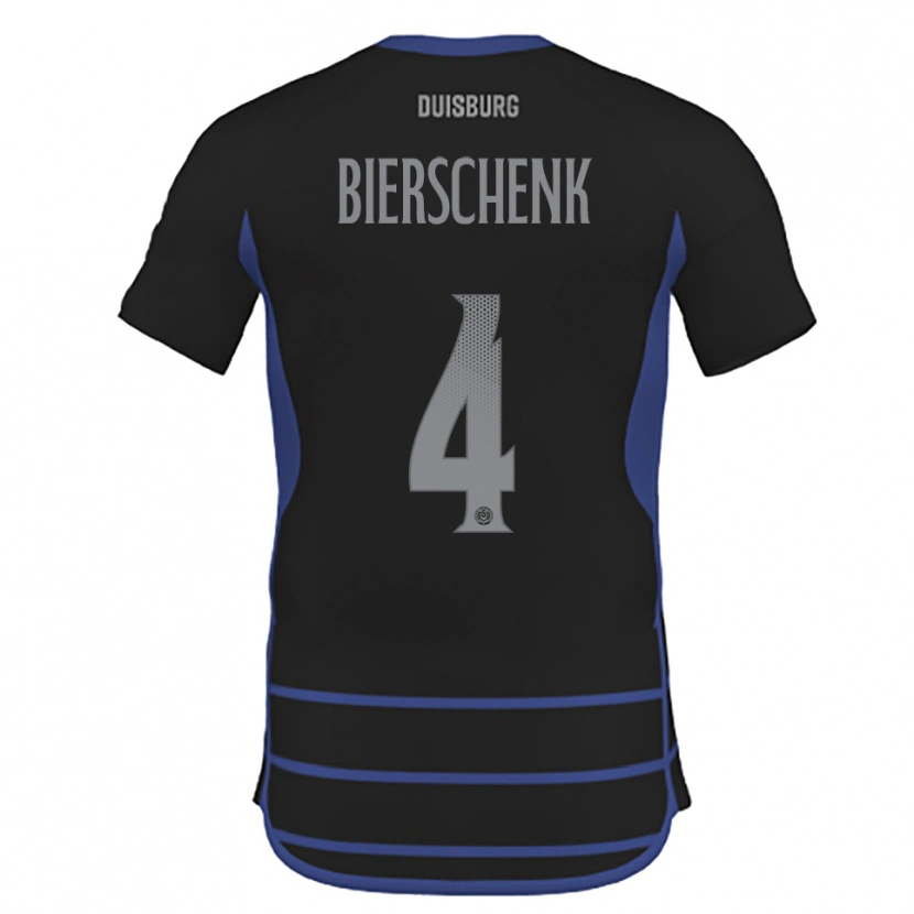 Danxen Herren Julian Bierschenk #4 Schwarz Blau Auswärtstrikot Trikot 2025/26 T-Shirt