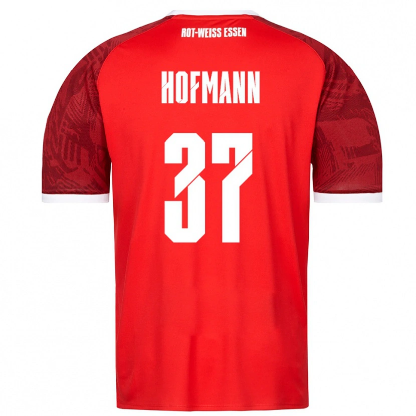 Danxen Herren Jannik Hofmann #37 Rot Burgunder Weiß Auswärtstrikot Trikot 2025/26 T-Shirt