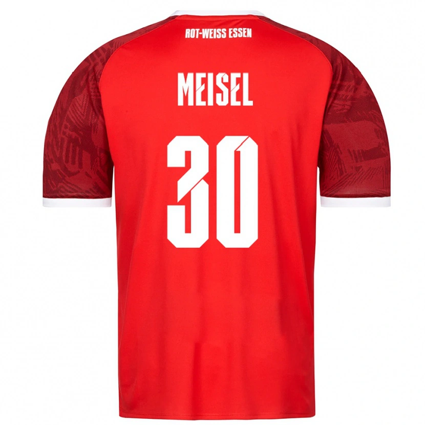 Danxen Herren Kelsey Owusu #30 Rot Burgunder Weiß Auswärtstrikot Trikot 2025/26 T-Shirt
