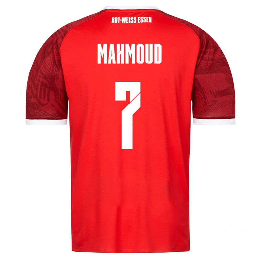 Danxen Herren Bakir Mahmoud #7 Rot Burgunder Weiß Auswärtstrikot Trikot 2025/26 T-Shirt
