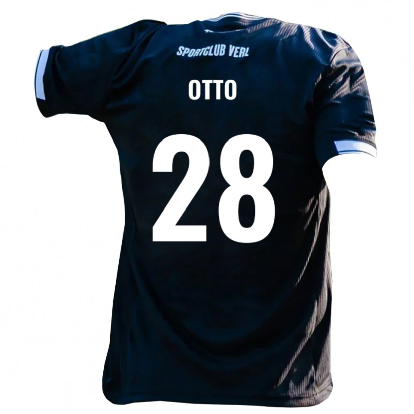 Danxen Herren Yari Otto #28 Schwarz Weiß Auswärtstrikot Trikot 2025/26 T-Shirt