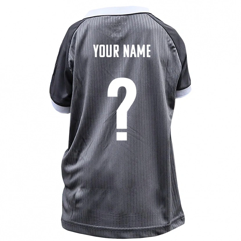 Danxen Herren Ihren Namen #0 Grau Weiß Auswärtstrikot Trikot 2025/26 T-Shirt