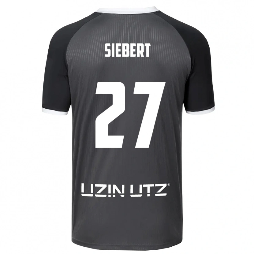 Danxen Herren Marcel Siebert #27 Grau Weiß Auswärtstrikot Trikot 2025/26 T-Shirt