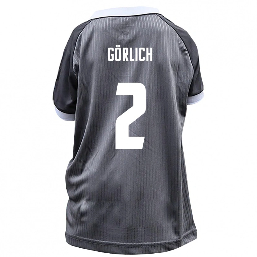 Danxen Herren Luis Görlich #2 Grau Weiß Auswärtstrikot Trikot 2025/26 T-Shirt