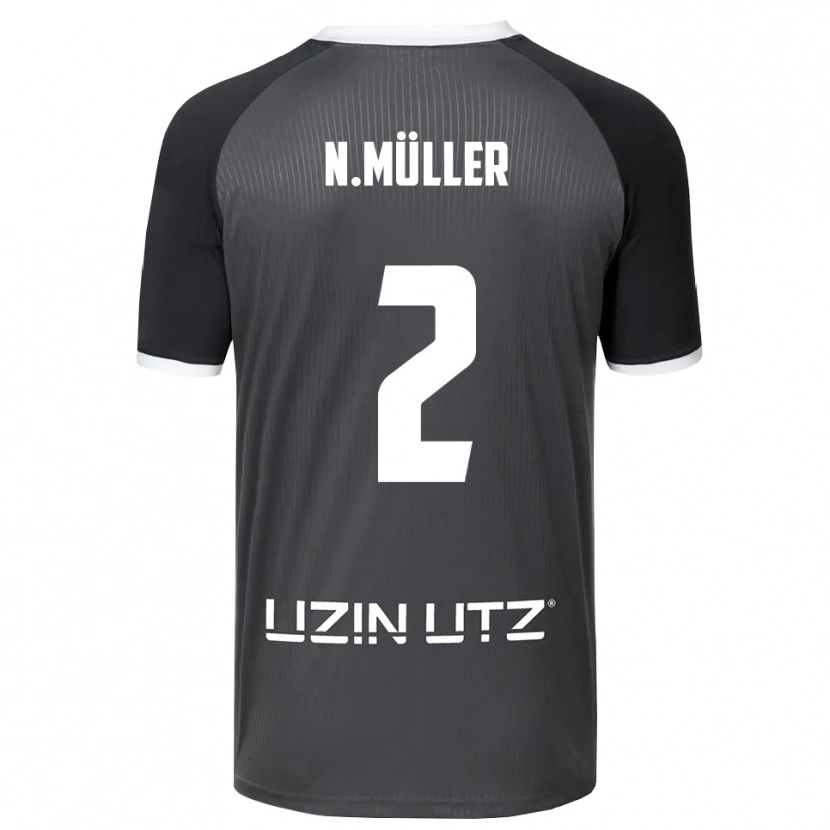 Danxen Herren Nico Müller #2 Grau Weiß Auswärtstrikot Trikot 2025/26 T-Shirt