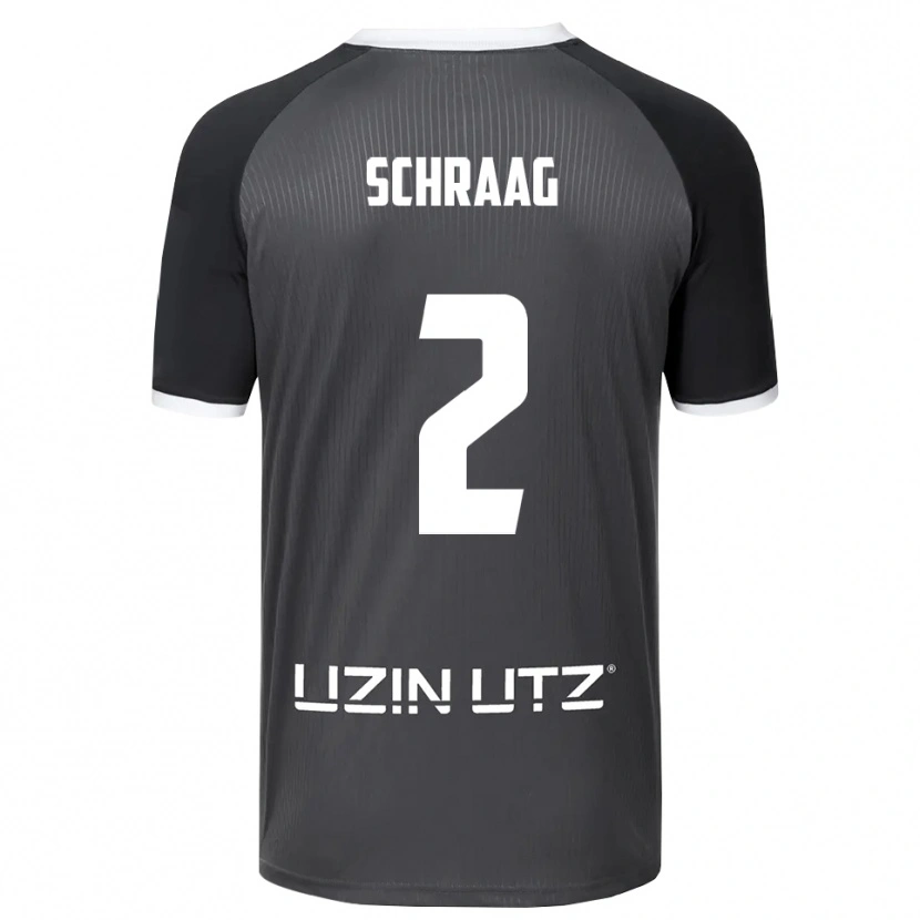 Danxen Herren Felix Schraag #2 Grau Weiß Auswärtstrikot Trikot 2025/26 T-Shirt