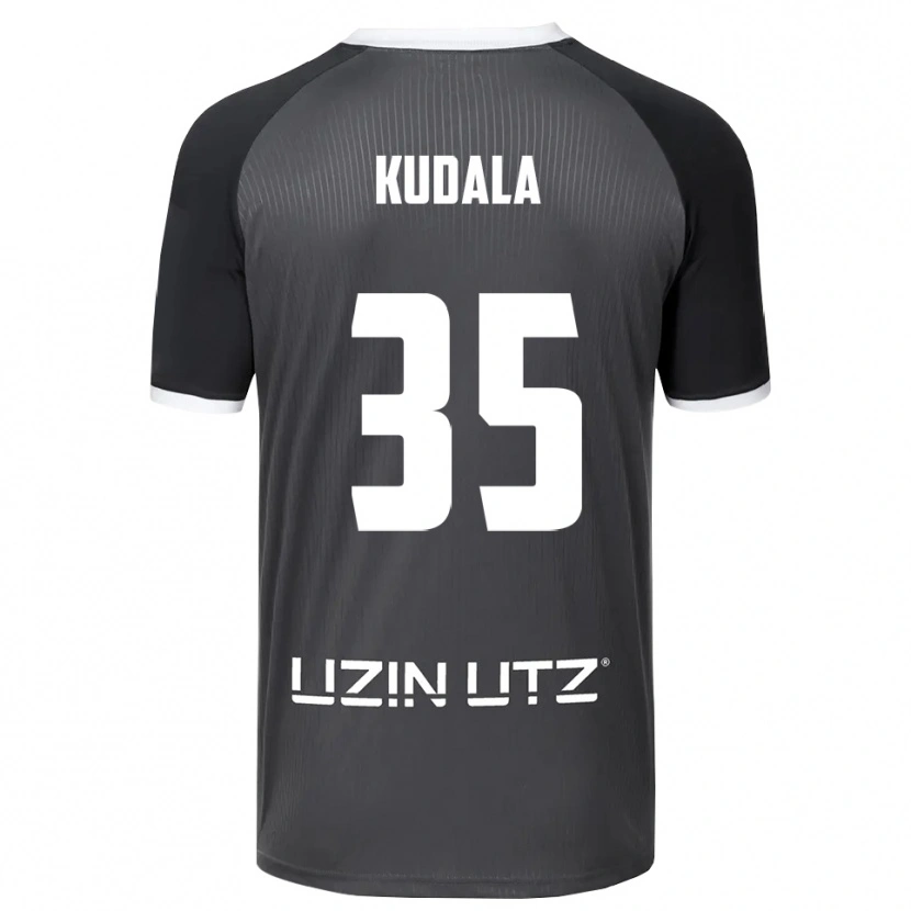 Danxen Herren Julian Kudala #35 Grau Weiß Auswärtstrikot Trikot 2025/26 T-Shirt