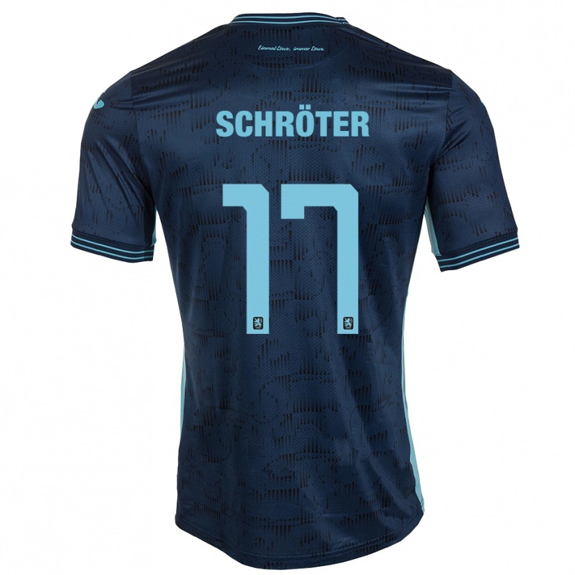 Danxen Herren Morris Schröter #17 Königsblau Auswärtstrikot Trikot 2025/26 T-Shirt