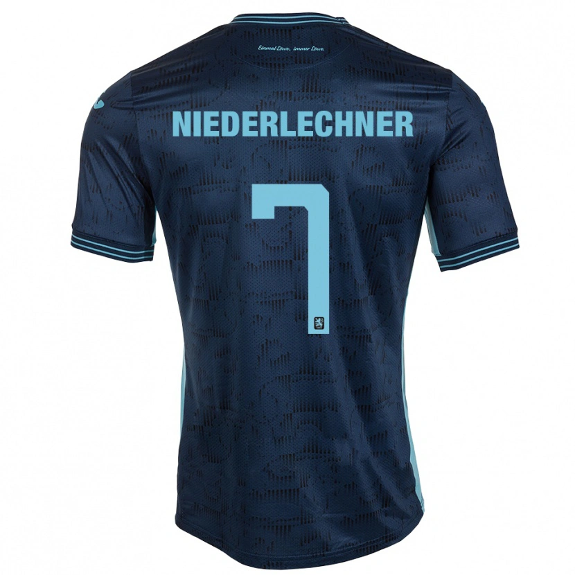 Danxen Herren Florian Niederlechner #7 Königsblau Auswärtstrikot Trikot 2025/26 T-Shirt