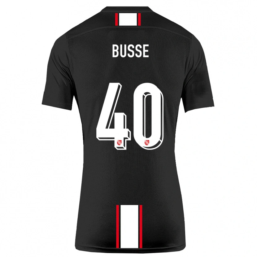 Danxen Herren Jonah Busse #40 Schwarz Weiß Auswärtstrikot Trikot 2025/26 T-Shirt