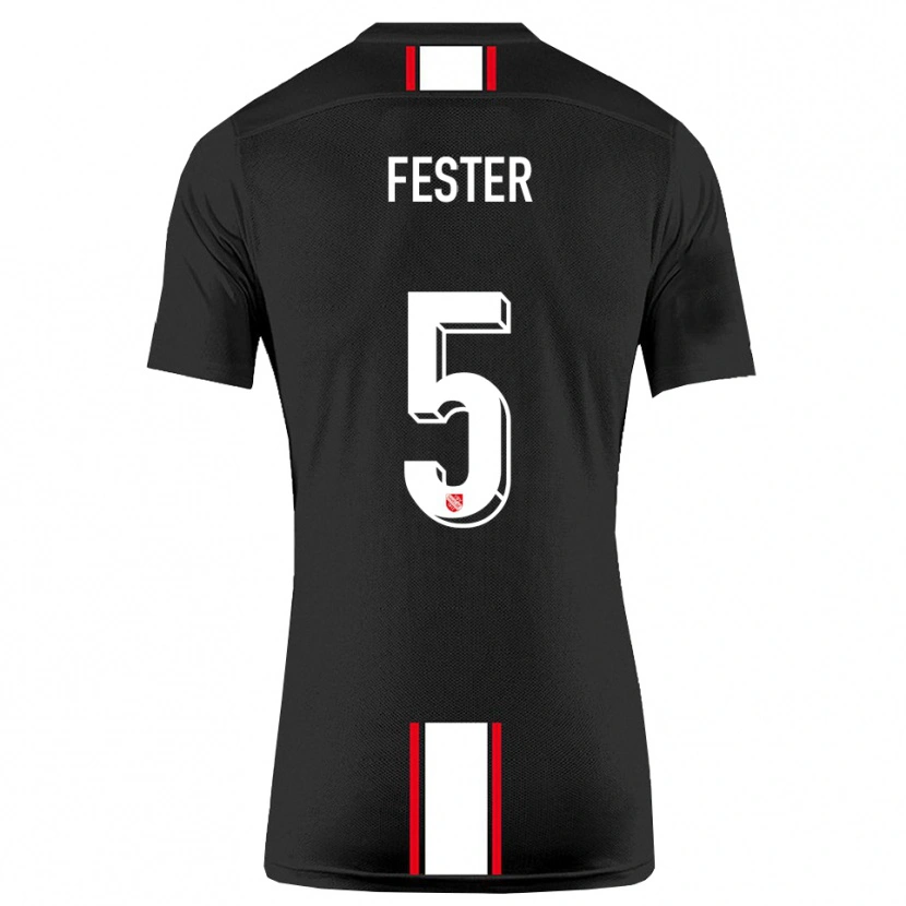 Danxen Herren Luka Fester #5 Schwarz Weiß Auswärtstrikot Trikot 2025/26 T-Shirt
