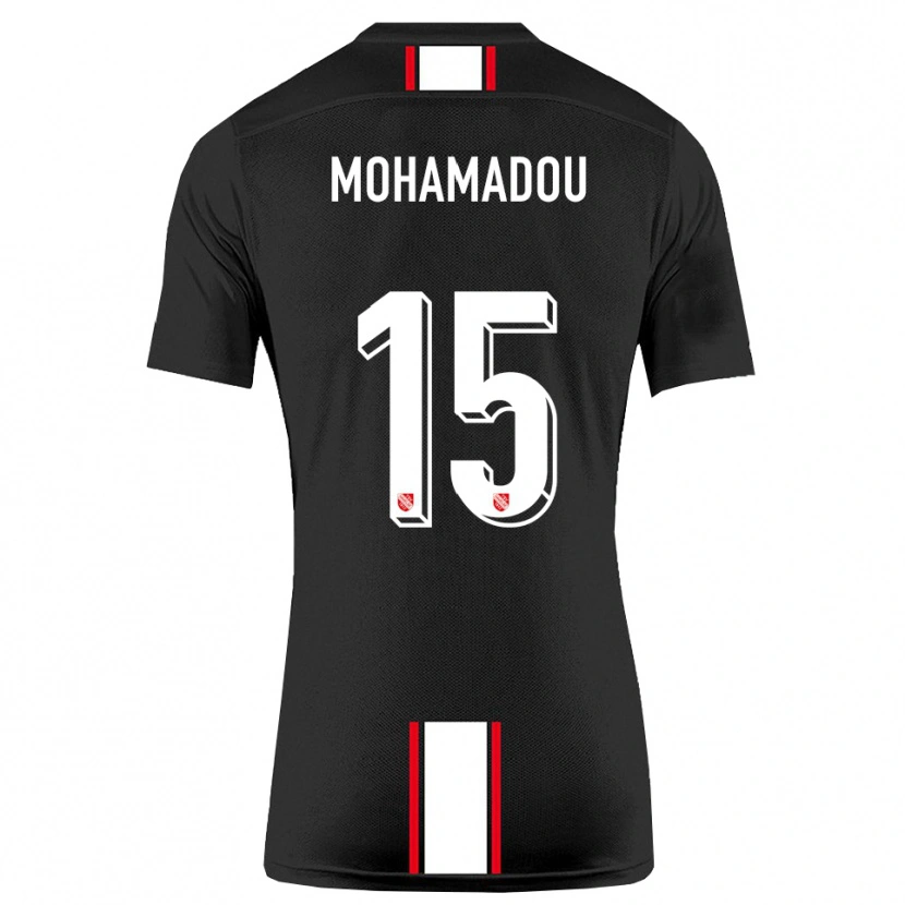 Danxen Herren Akram-Dine Mohamadou #15 Schwarz Weiß Auswärtstrikot Trikot 2025/26 T-Shirt
