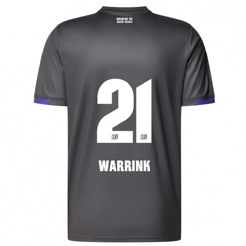 Danxen Herren Marko Warrink #21 Grau Lila Auswärtstrikot Trikot 2025/26 T-Shirt