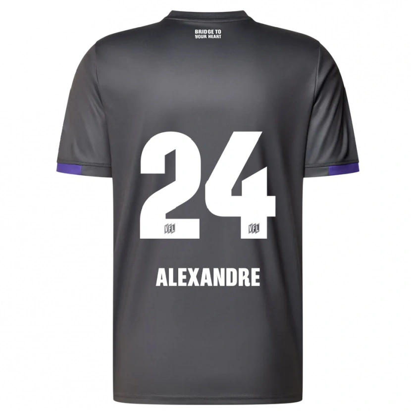 Danxen Herren Tyron Alexandre #24 Grau Lila Auswärtstrikot Trikot 2025/26 T-Shirt