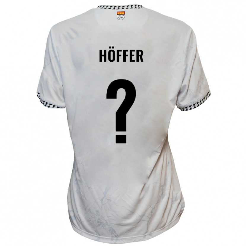 Danxen Herren Chantal Höffer #0 Weiß Schwarz Auswärtstrikot Trikot 2025/26 T-Shirt