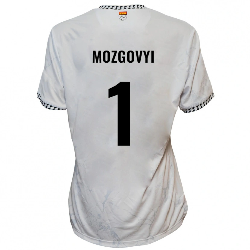 Danxen Herren Arseniy Mozgovyi #1 Weiß Schwarz Auswärtstrikot Trikot 2025/26 T-Shirt