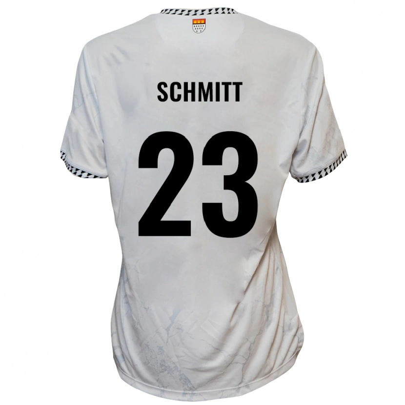Danxen Herren Bruno Schmitt #23 Weiß Schwarz Auswärtstrikot Trikot 2025/26 T-Shirt
