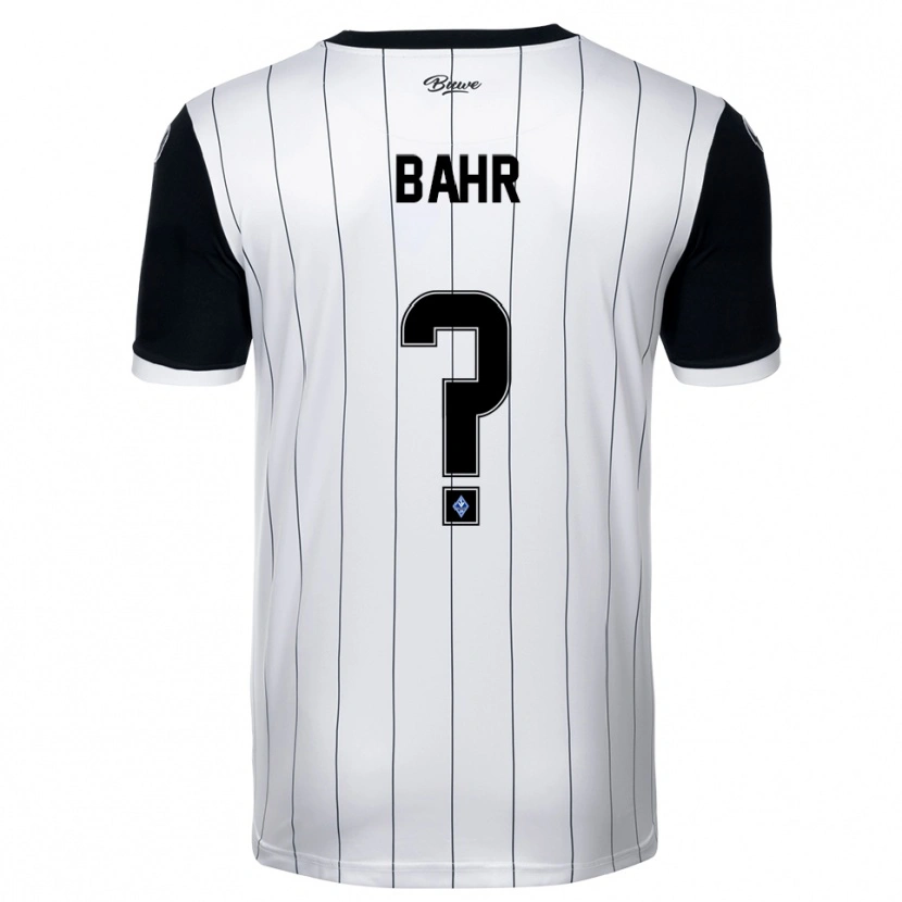 Danxen Herren Moritz Bahr #0 Weiß Schwarz Auswärtstrikot Trikot 2025/26 T-Shirt