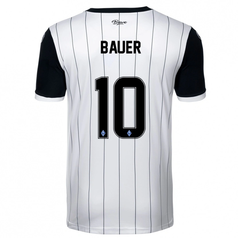 Danxen Herren Milo Bauer #10 Weiß Schwarz Auswärtstrikot Trikot 2025/26 T-Shirt