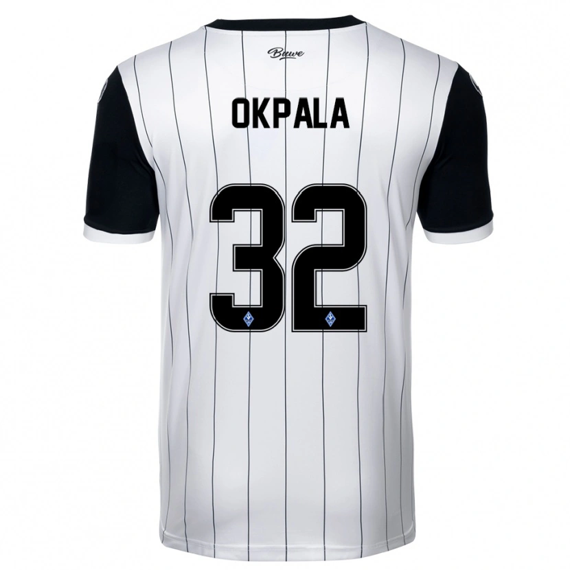 Danxen Herren Kennedy Okpala #32 Weiß Schwarz Auswärtstrikot Trikot 2025/26 T-Shirt