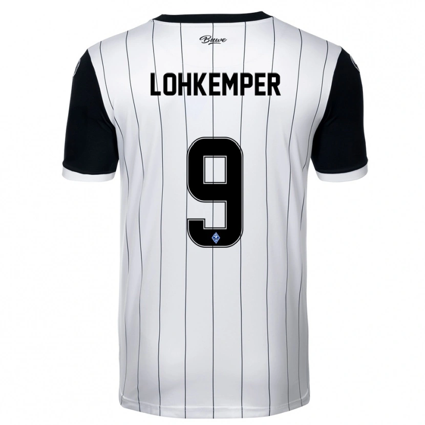 Danxen Herren Felix Lohkemper #9 Weiß Schwarz Auswärtstrikot Trikot 2025/26 T-Shirt