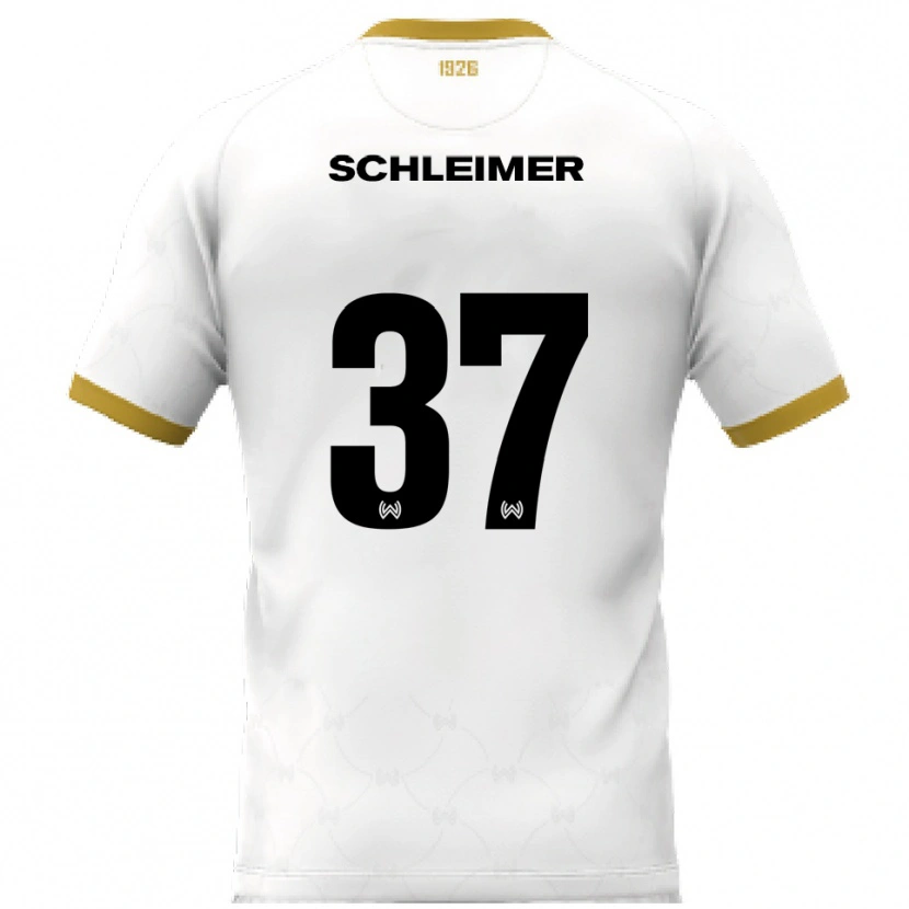 Danxen Herren Lukas Schleimer #37 Weiß Gold Auswärtstrikot Trikot 2025/26 T-Shirt