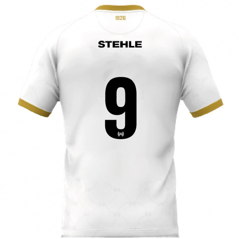 Danxen Herren Simon Stehle #9 Weiß Gold Auswärtstrikot Trikot 2025/26 T-Shirt