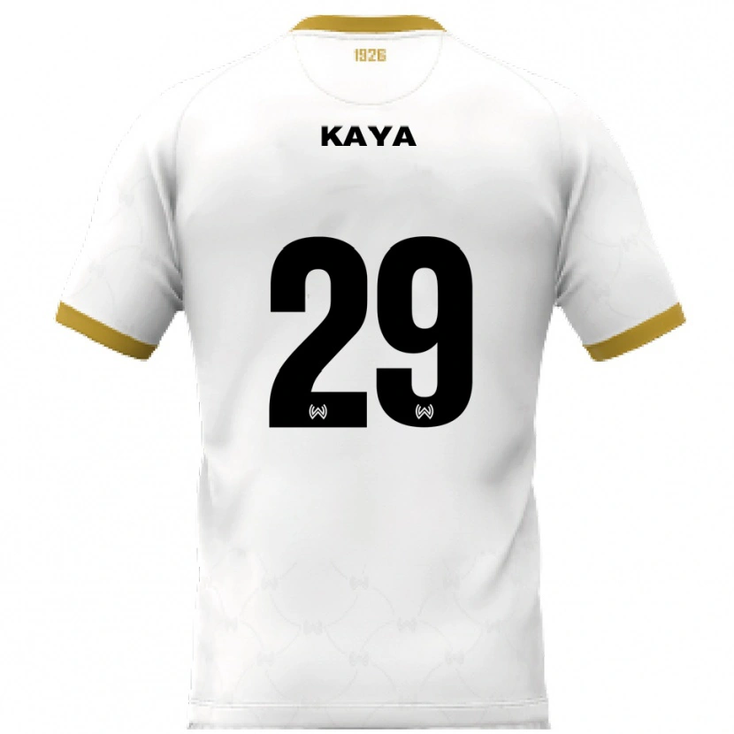 Danxen Herren Fatih Kaya #29 Weiß Gold Auswärtstrikot Trikot 2025/26 T-Shirt