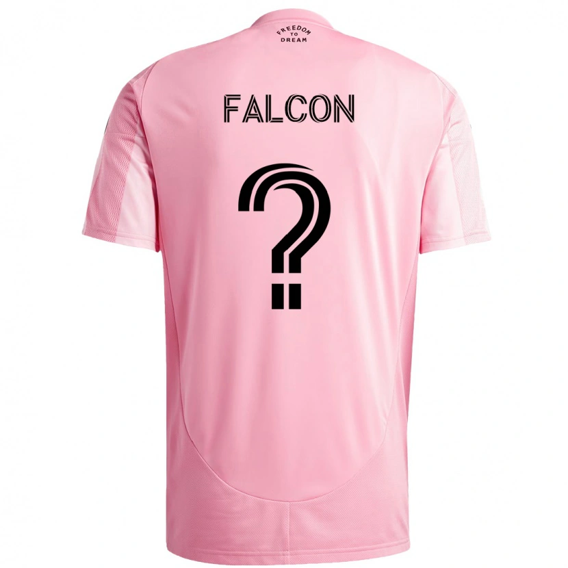 Danxen Kinder Maximiliano Falcón #0 Rosa Schwarz Heimtrikot Trikot 2025/26 T-Shirt