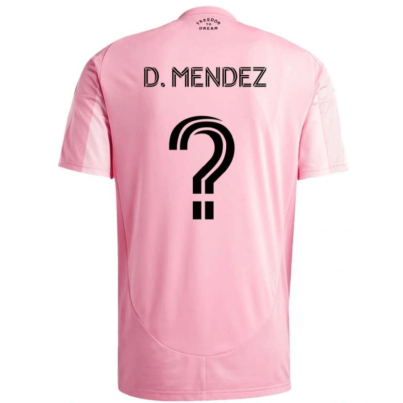 Danxen Kinder Dylan Mendez #0 Rosa Schwarz Heimtrikot Trikot 2025/26 T-Shirt