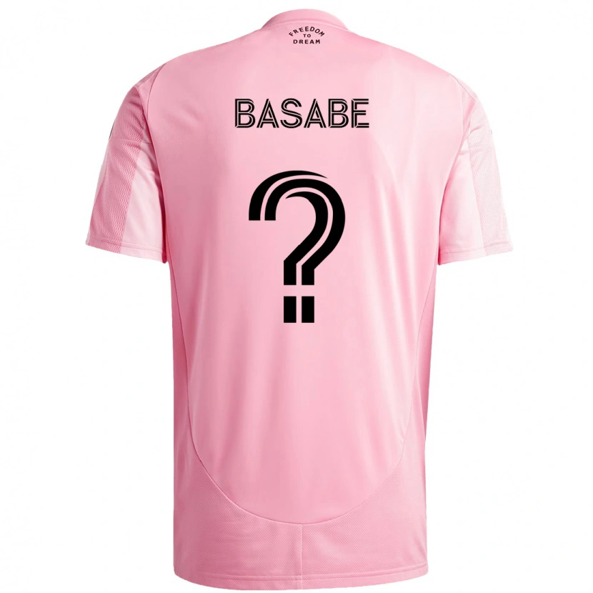Danxen Kinder Samuel Basabe #0 Rosa Schwarz Heimtrikot Trikot 2025/26 T-Shirt