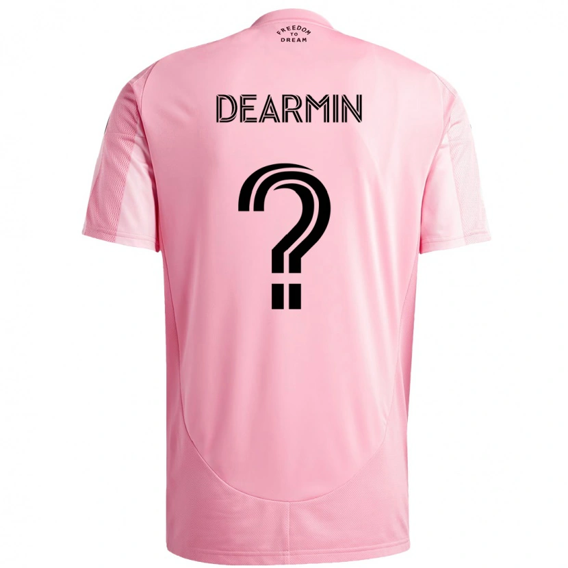 Danxen Kinder Nash Dearmin #0 Rosa Schwarz Heimtrikot Trikot 2025/26 T-Shirt