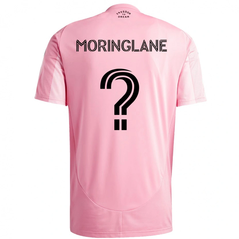 Danxen Kinder Luis Moringlane #0 Rosa Schwarz Heimtrikot Trikot 2025/26 T-Shirt