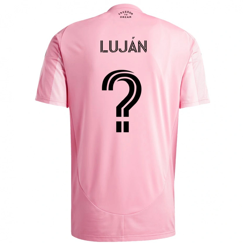 Danxen Kinder Gonzalo Luján #0 Rosa Schwarz Heimtrikot Trikot 2025/26 T-Shirt