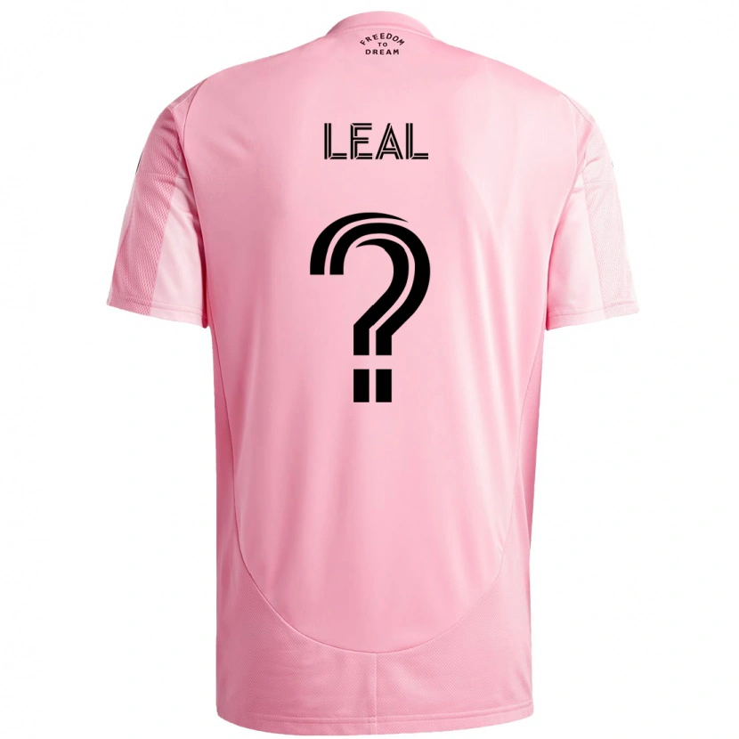 Danxen Kinder Gabriel Leal #0 Rosa Schwarz Heimtrikot Trikot 2025/26 T-Shirt