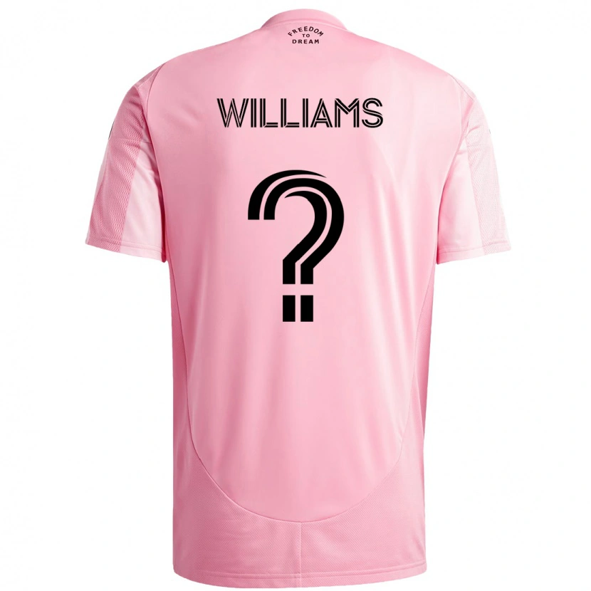 Danxen Kinder Chaz Williams #0 Rosa Schwarz Heimtrikot Trikot 2025/26 T-Shirt