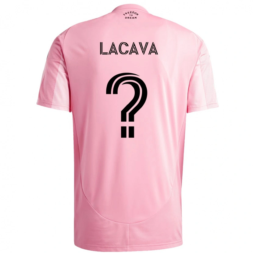 Danxen Kinder Jake Lacava #0 Rosa Schwarz Heimtrikot Trikot 2025/26 T-Shirt