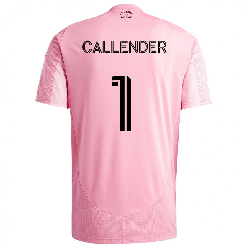 Danxen Kinder Drake Callender #1 Rosa Schwarz Heimtrikot Trikot 2025/26 T-Shirt