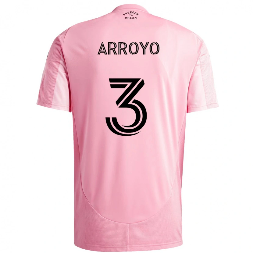 Danxen Kinder Dixon Arroyo #3 Rosa Schwarz Heimtrikot Trikot 2025/26 T-Shirt