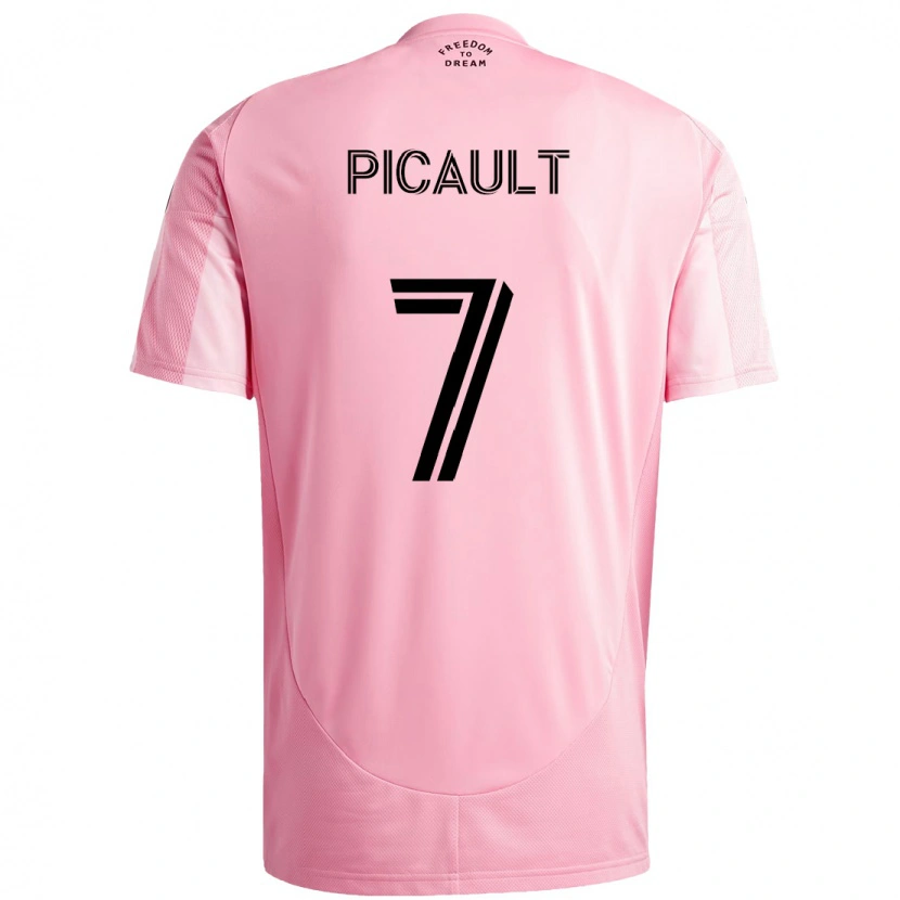 Danxen Kinder Fafà Picault #7 Rosa Schwarz Heimtrikot Trikot 2025/26 T-Shirt