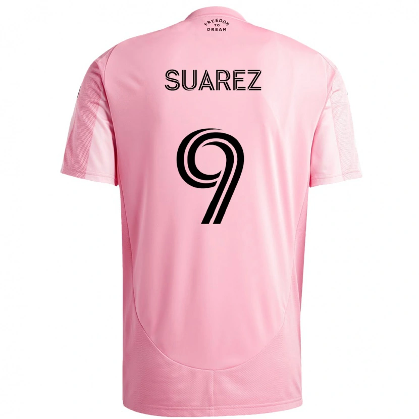 Danxen Kinder Luis Suárez #9 Rosa Schwarz Heimtrikot Trikot 2025/26 T-Shirt