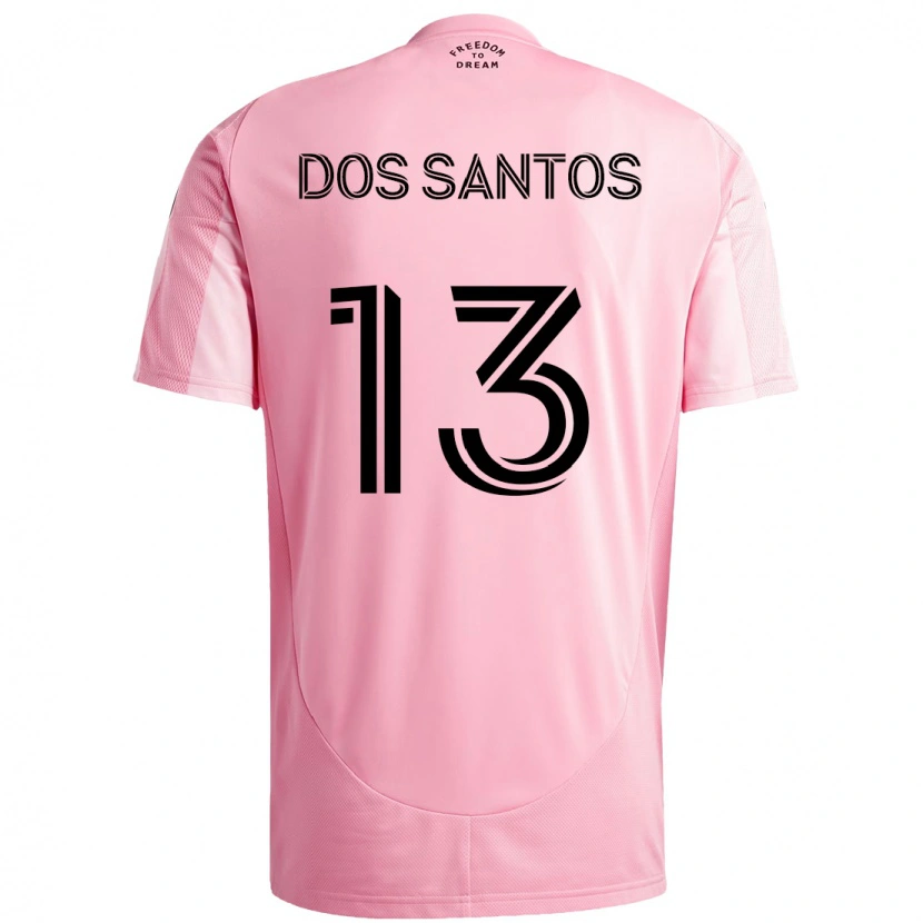 Danxen Kinder Cj Dos Santos #13 Rosa Schwarz Heimtrikot Trikot 2025/26 T-Shirt