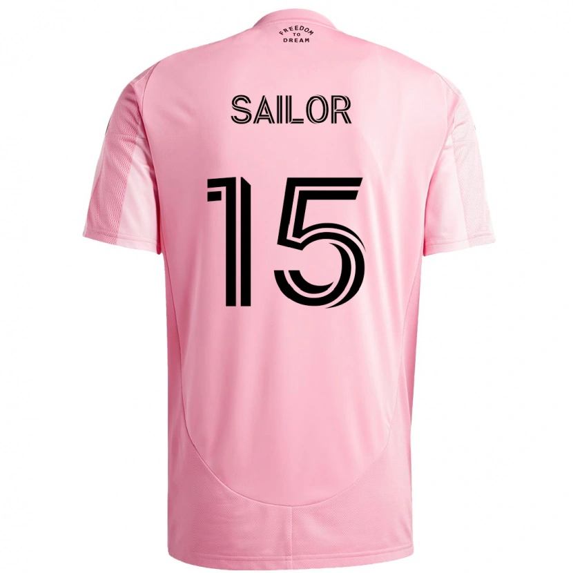 Danxen Kinder Ryan Sailor #15 Rosa Schwarz Heimtrikot Trikot 2025/26 T-Shirt