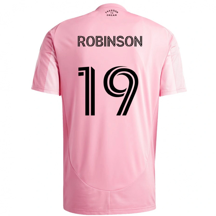 Danxen Kinder Robbie Robinson #19 Rosa Schwarz Heimtrikot Trikot 2025/26 T-Shirt