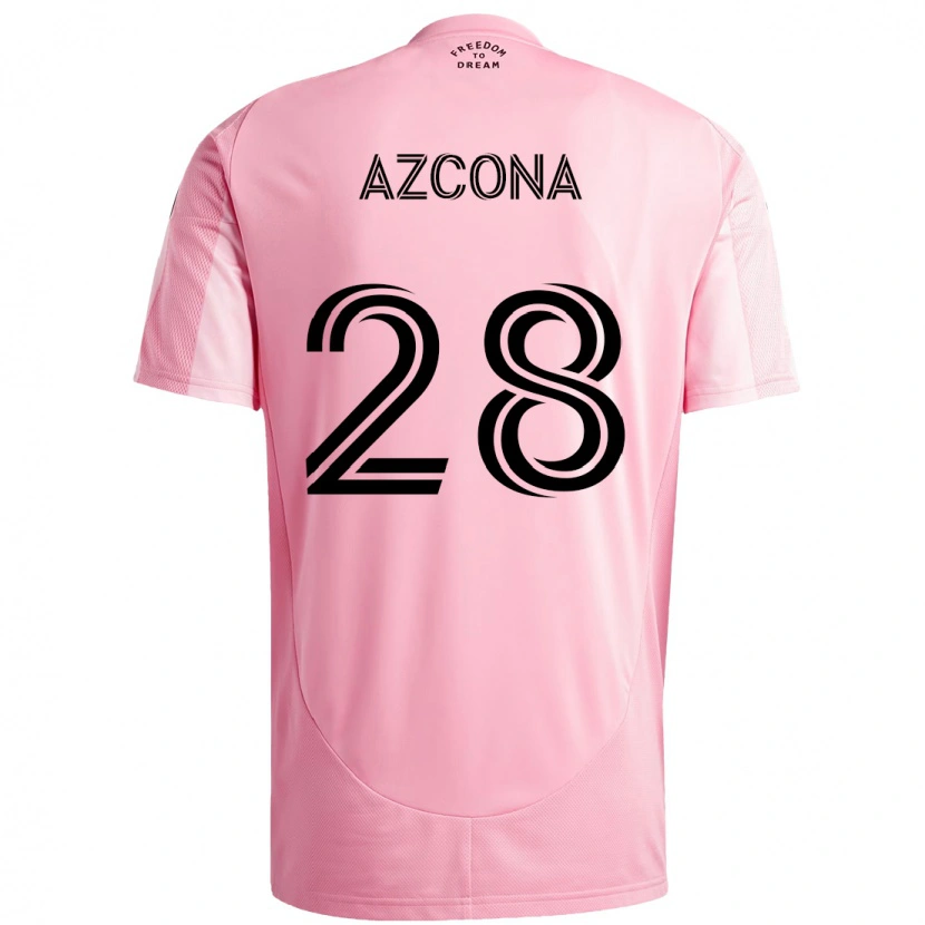 Danxen Kinder Edison Azcona #28 Rosa Schwarz Heimtrikot Trikot 2025/26 T-Shirt